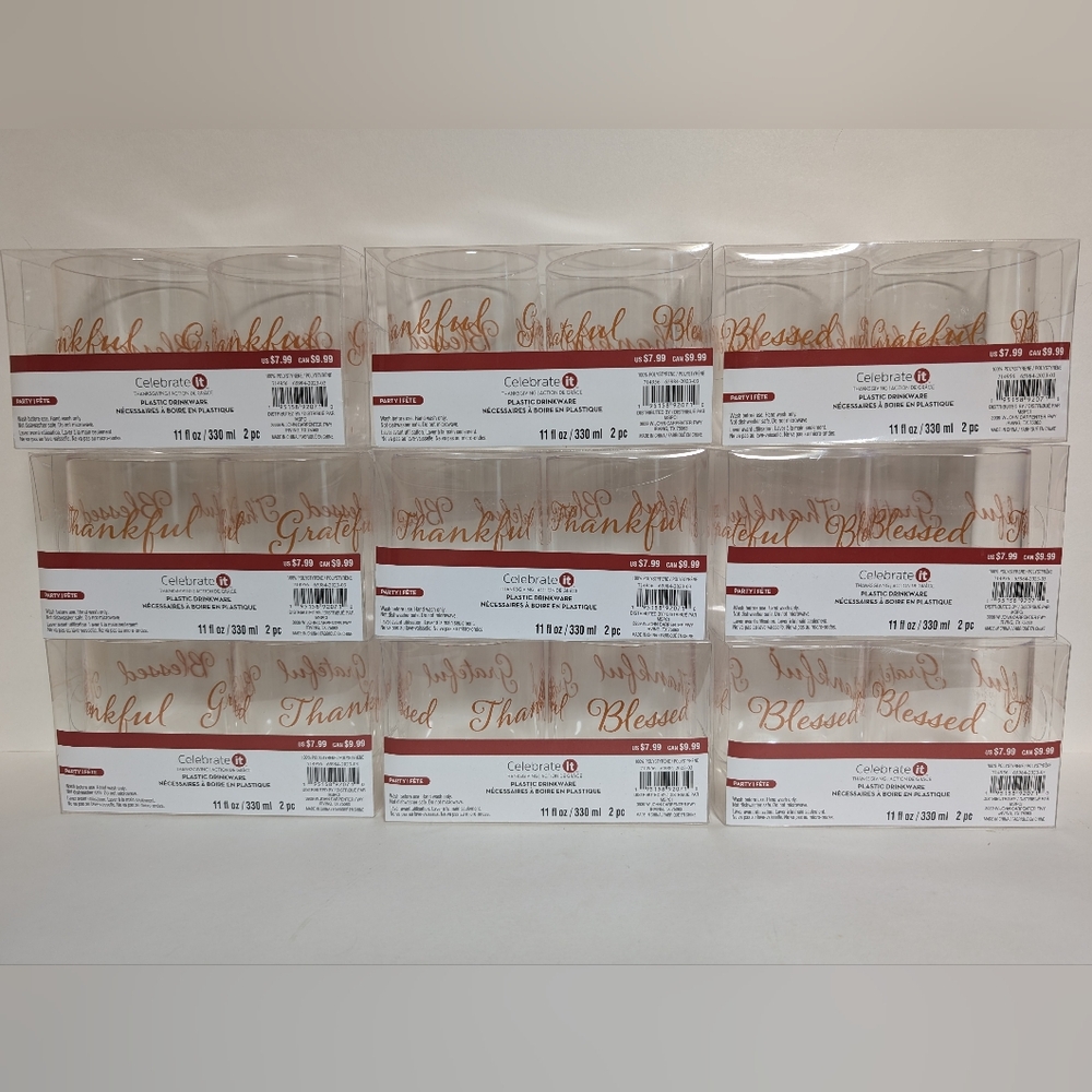 Thanksgiving Plastic Drinkware Party Cups